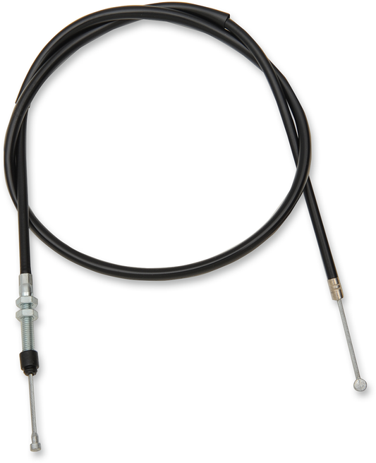 Parts Unlimited vinyl clutch cable for Yamaha 28-2501V motorcycle, featuring durable construction and black vinyl coating.