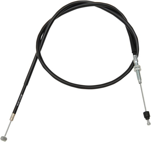 Parts Unlimited vinyl clutch cable for Yamaha 55U-26335-01, durable black rubber exterior and metal connectors for motorcycle clutch system.