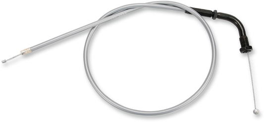 Parts Unlimited vinyl-covered throttle cable for Honda 70/100 from 1971 to 1984, showing the cable with protective vinyl coating