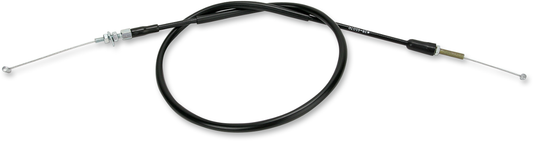 Parts Unlimited vinyl covered throttle cable for Honda XL/XR 1981-1995, part #17910-MAO-010, shown with connectors and cable housing.