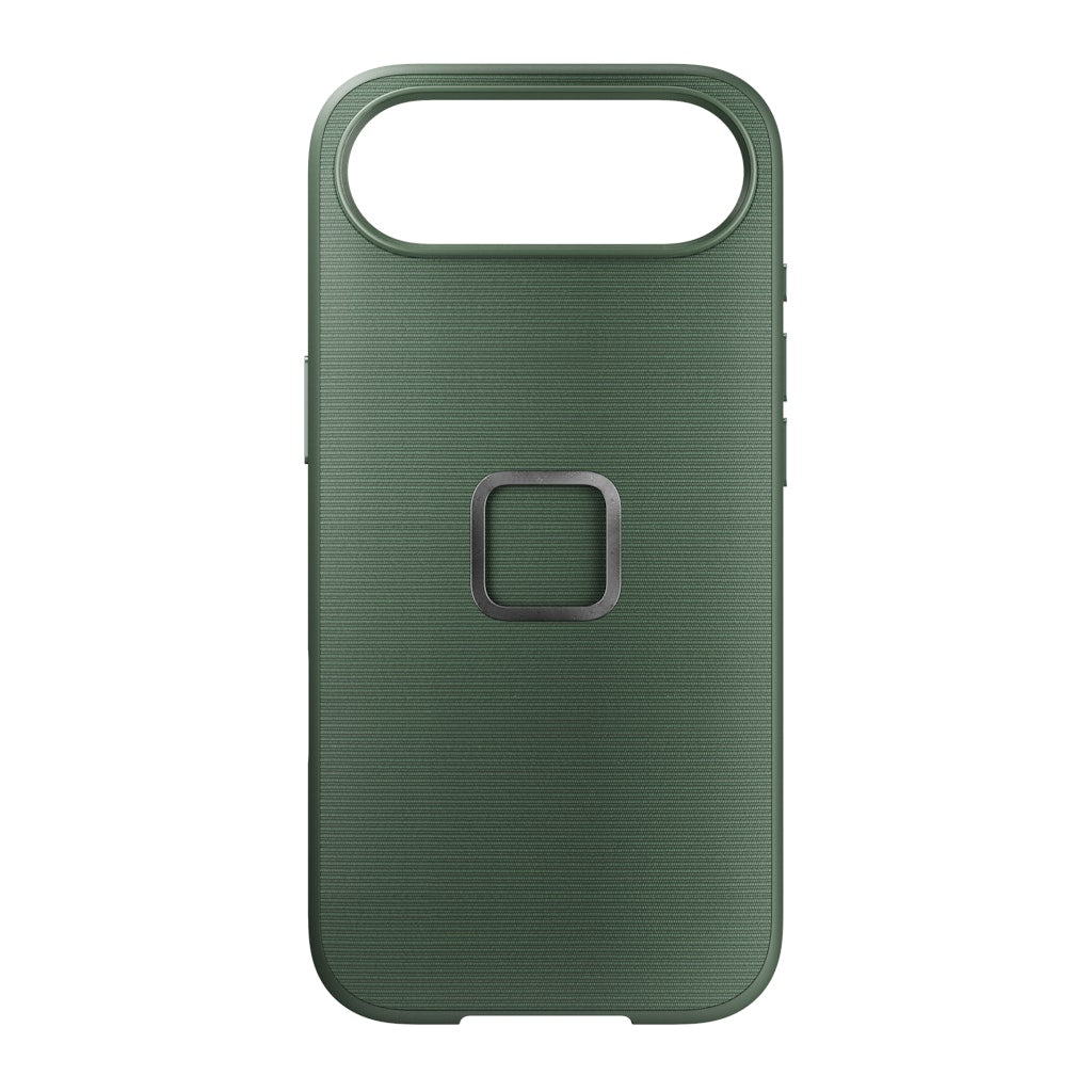 Peak Design Everyday Case for iPhone 17 Air in Sage, showing the slim, protective mobile phone case with a textured finish.