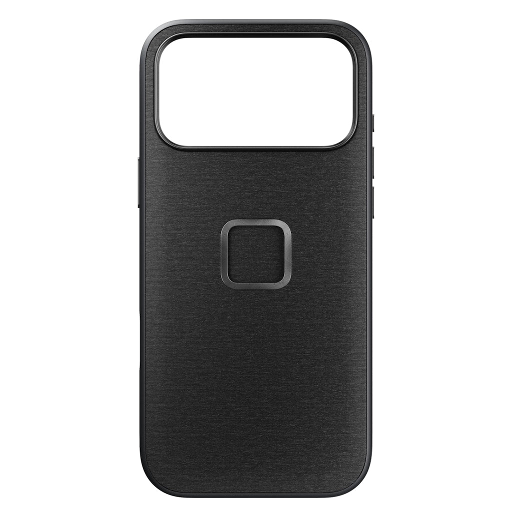 Peak Design Everyday Case for iPhone 17 Pro Max in charcoal, a durable mobile phone case with a sleek design.