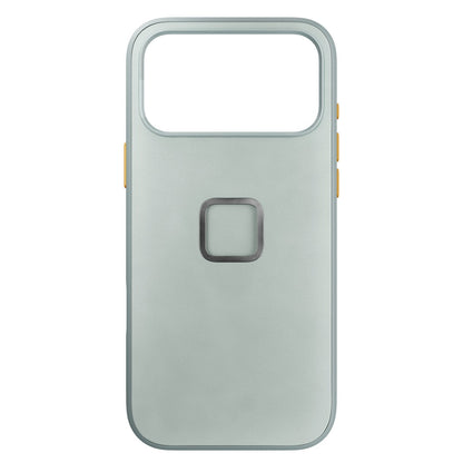 Peak Design Everyday Case for iPhone 17 Pro Max in Cirrus Clarino, showcasing sleek mobile protection with a modern design.