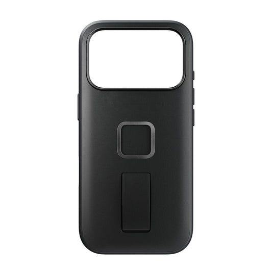 Black Peak Design Everyday Loop Case for iPhone 17 Pro, showing the sleek mobile case with a loop attachment on the back.