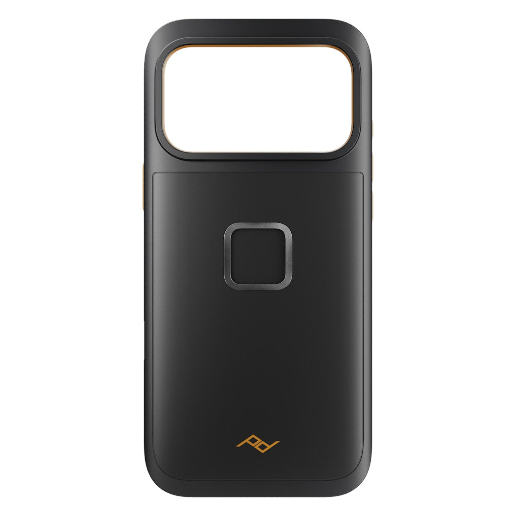 Black Peak Design Gnar Case for iPhone 17 Pro Max, durable mobile protective case with sleek design and precise fit.