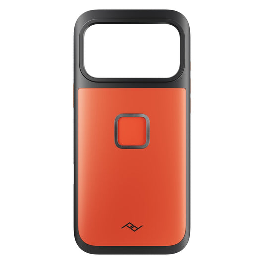Peak Design Gnar Case for iPhone 17 Pro Max, Ibis color, protective mobile phone case with rugged design and textured finish.