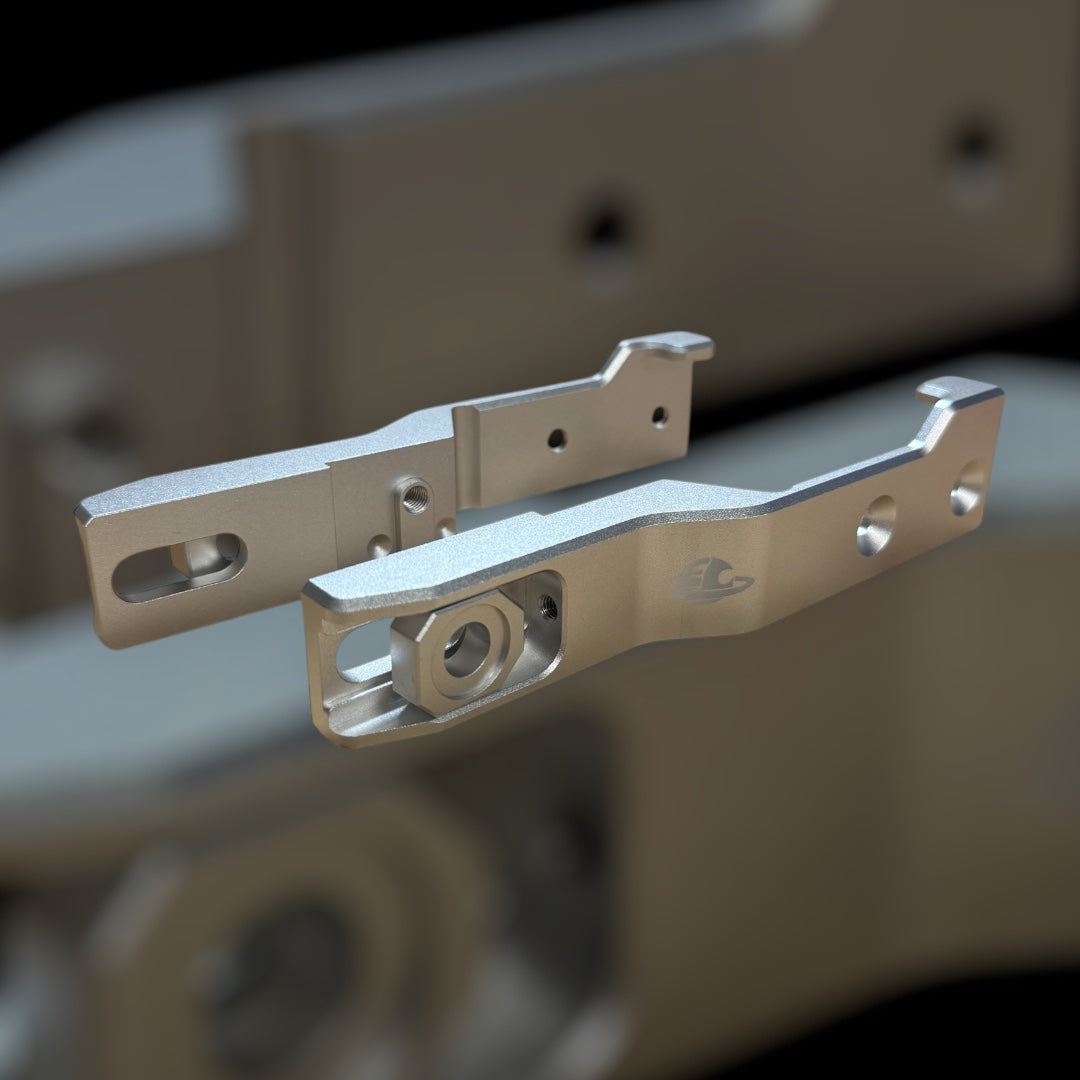 Electro & Co Razor MX500 MX650 SX500 billet aluminum swingarm extension with 2-3 inch stretch and axle block system for dirt bikes