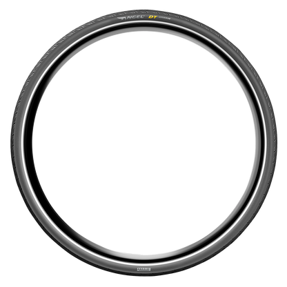 Pirelli Angel DT Urban Tire 700x35C (37-622) with black rubber tread and sidewalls, designed for urban cycling.