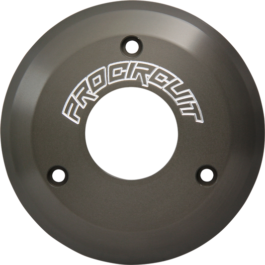 Pro Circuit CNC machined aluminum ignition cover for Kawasaki KLX 110, replacement part with durable construction.