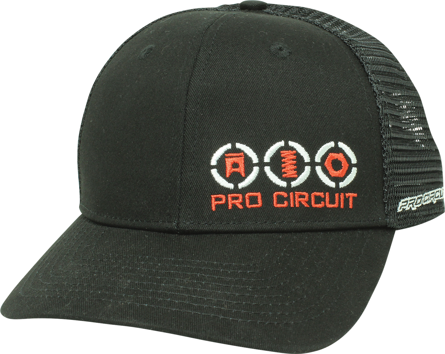 Black PRO CIRCUIT Service Hat with embroidered logo, one size fits all, casual baseball cap style.