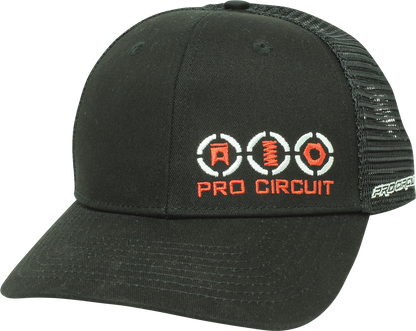 Black PRO CIRCUIT Service Hat with embroidered logo, one size fits all, casual baseball cap style.