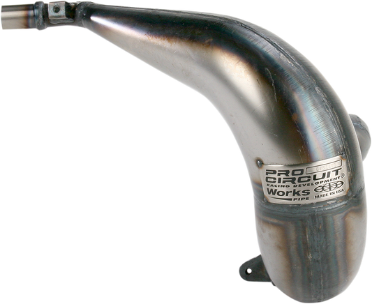 Pro Circuit Works Pipe 0751125 motorcycle exhaust with sleek metallic finish, designed for high-performance and improved power.