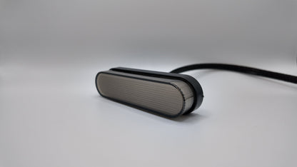 E-Ride 3.0 Cyber Brake Light by Project9 with 2-pin connector, showing the sleek, functional bike brake light in black.