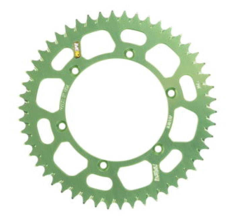 ProTaper Kawasaki Green Rear Sprocket with 51 teeth, Race Spec design for Kawasaki KX motorcycle models.
