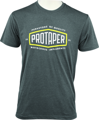 ProTaper Large Logo Tee in dark grey, featuring the ProTaper brand logo on a comfortable, casual men's T-shirt.