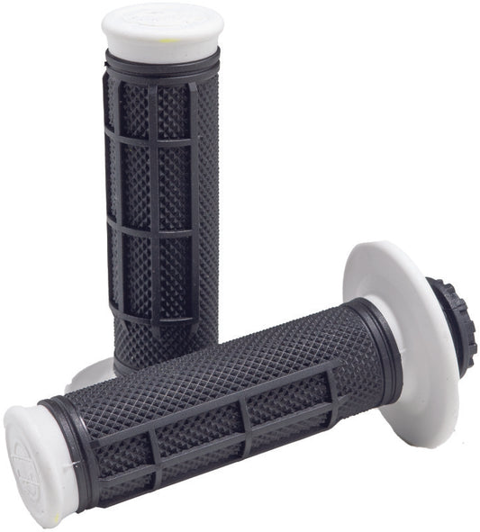 ProTaper, ProTaper Pro Series Clamp-On 1/2 Waffle Handlebar Grips – White and Black