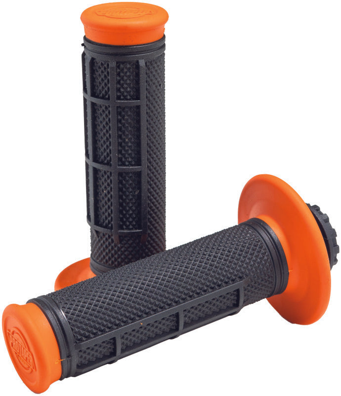ProTaper, ProTaper Pro Series Clamp-On 1/2 Waffle Orange/Black Hand Grips
