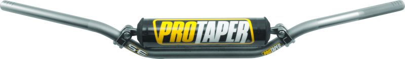 ProTaper SE CR Low Handlebar in platinum gray with black accents, designed for motorcycle handlebars, part #025265.