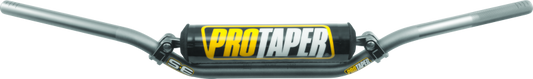 ProTaper SE CR Low Handlebar in platinum gray with black accents, designed for motorcycle handlebars, part #025265.