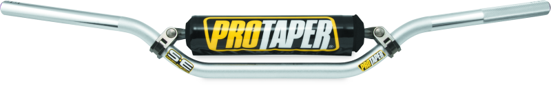 Silver ProTaper SE Henry/Reed handlebar for motocross bikes, featuring durable aluminum construction and ergonomic design.