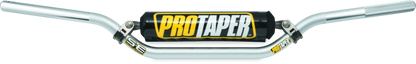 Silver ProTaper SE Henry/Reed handlebar for motocross bikes, featuring durable aluminum construction and ergonomic design.