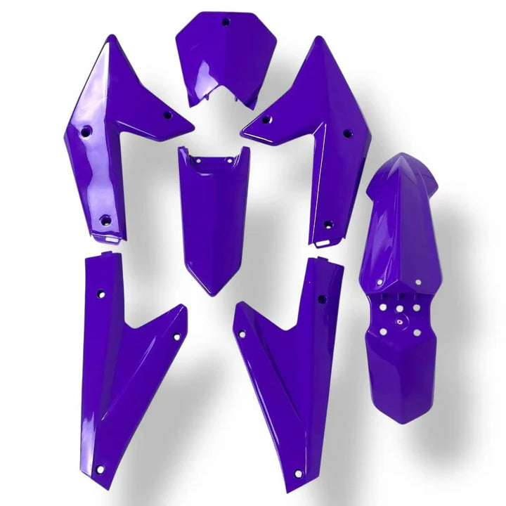 Electro & Co complete body plastic set for ETM RTR in purple, includes fairings and body shells for remote control cars.