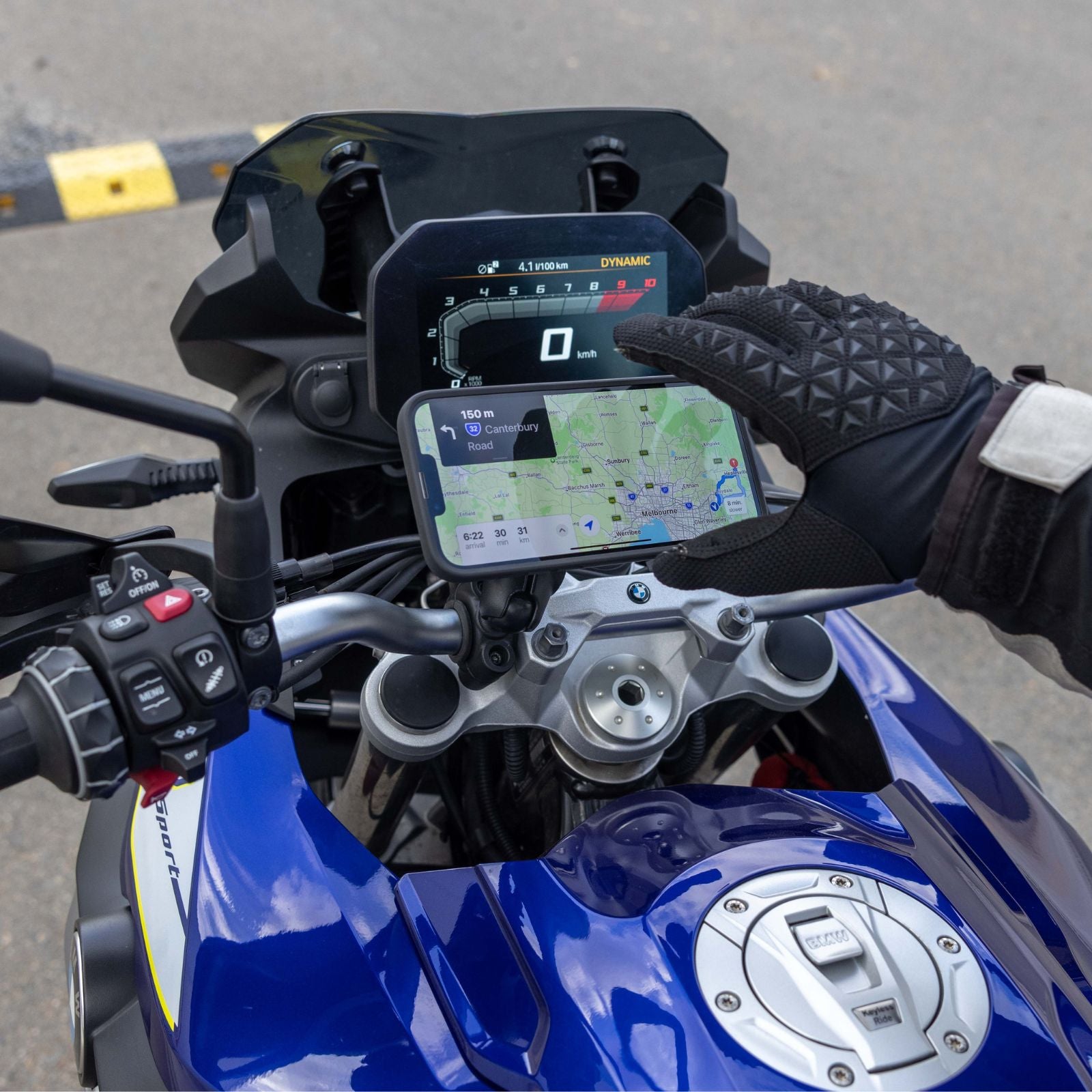 Quad Lock 1" Ball Adaptor Mount (V2) - Howling Moto