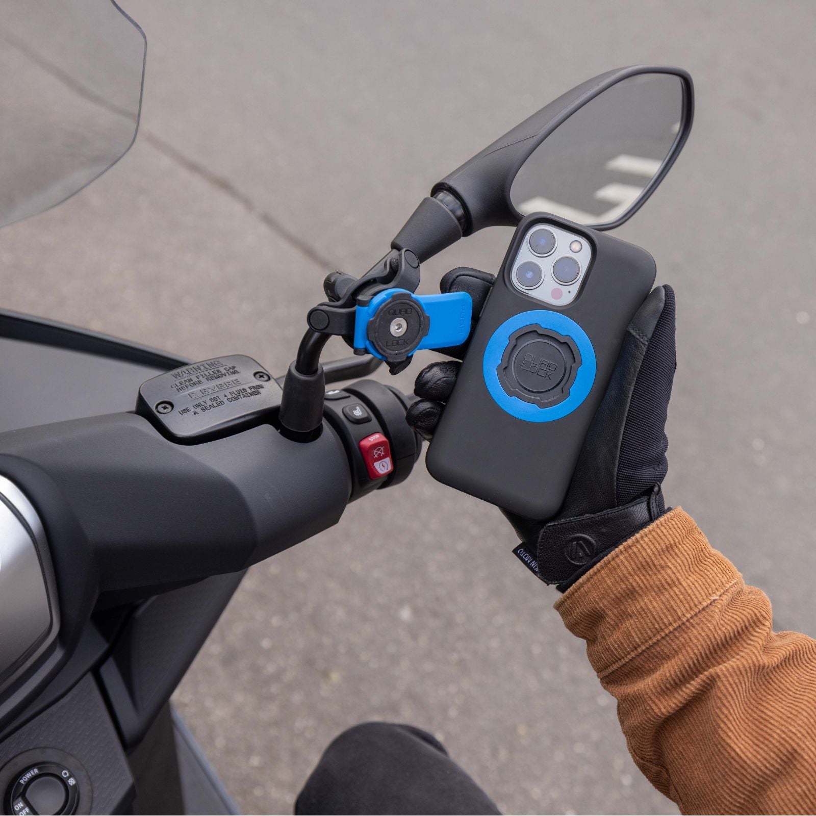 Quad Lock Motorcycle/Scooter Mirror Mount (V2) - Howling Moto