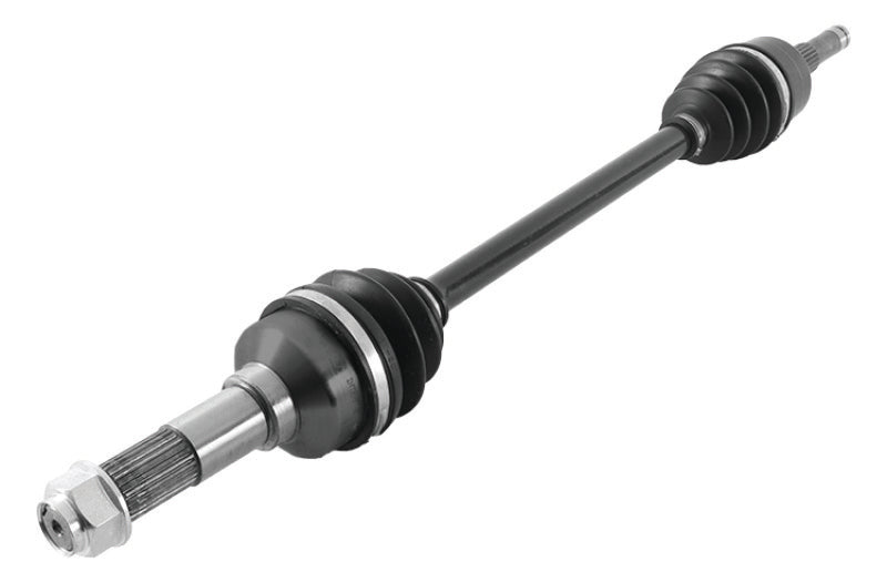 QuadBoss front right side rugged axle for Yamaha YXR450 Rhino 4x4 ATV, durable replacement part for off-road vehicles.