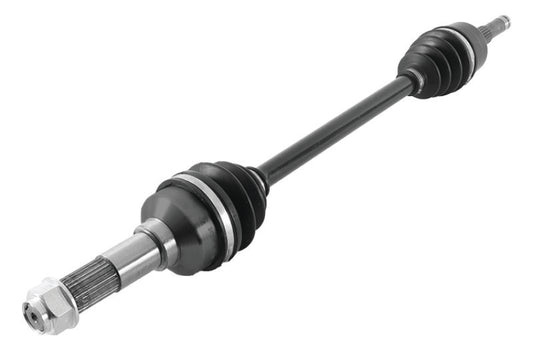 QuadBoss front right side rugged axle for Yamaha YXR450 Rhino 4x4 ATV, durable replacement part for off-road vehicles.