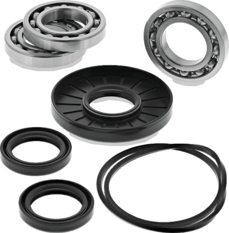 QuadBoss Polaris Ranger 800 6x6 front differential bearing and seal kit, part #566781, showing bearings and seals for replacement.