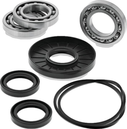 QuadBoss Polaris Ranger 800 6x6 front differential bearing and seal kit, part #566781, showing bearings and seals for replacement.