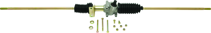QuadBoss steering rack assembly for Polaris RZR XP 1000 2015-2018, showing the metal rack and mounting components.