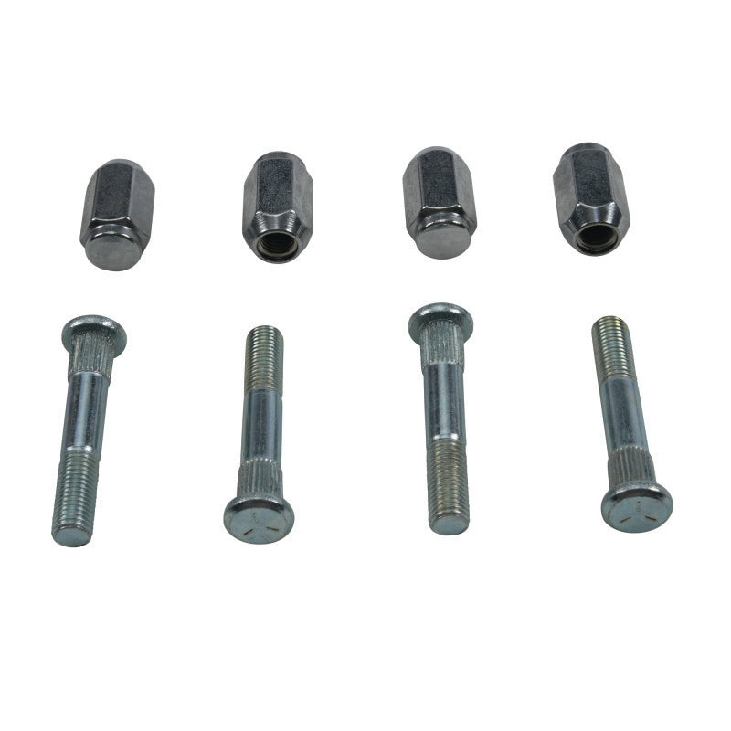 QuadBoss front wheel stud and nut kit for Polaris Scrambler XP 1000 2015-2018, includes multiple wheel studs and nuts.
