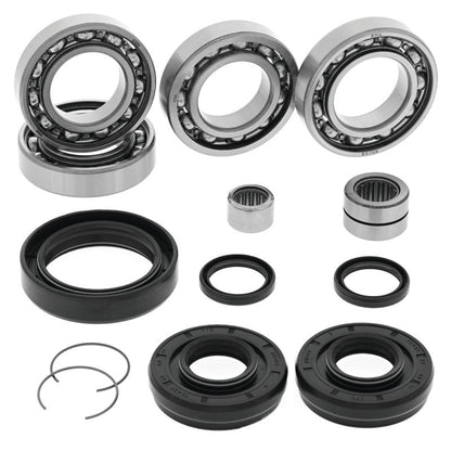 QuadBoss front differential bearing and seal kit for Honda TRX420FA FourTrax Rancher 4x4 IRS models, includes bearings and seals.