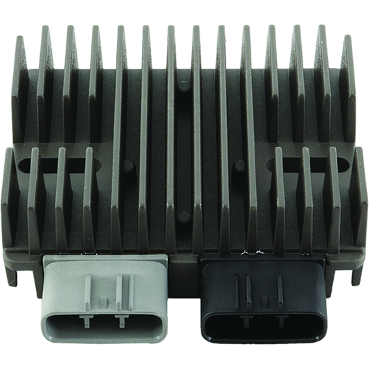 QuadBoss voltage regulator for Polaris ACE 500 (2017-2019) quad bike, shown in image with electrical components and mounting brackets.