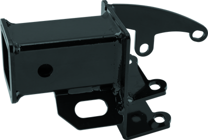 QuadBoss 2-inch rear receiver hitch for Honda TRX420 FourTrax Rancher (2007-2009) shown installed on the ATV.