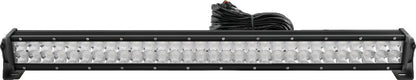 QuadBoss 22-inch double row LED light bar with combo flood and spot beams for off-road and vehicle lighting.