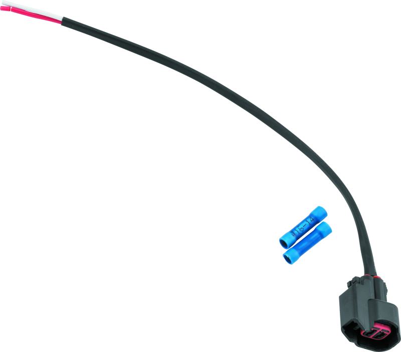 QuadBoss 403214 fuel injectors for Polaris RZR and Sportsman models, direct replacement, shown installed in engine components.