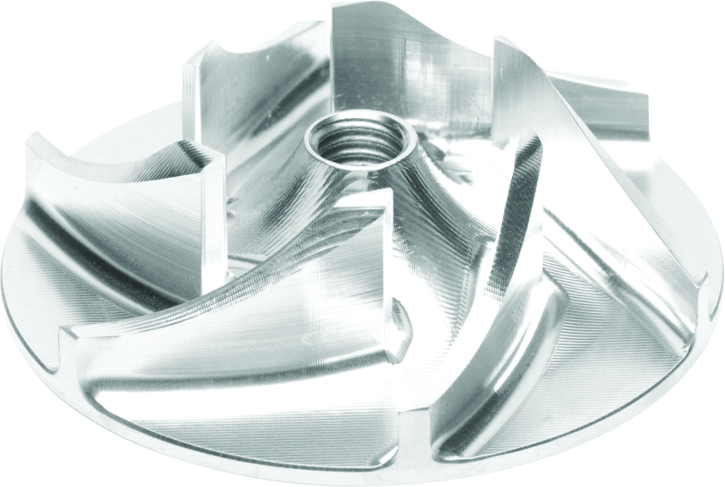 QuadBoss billet water pump impeller for Can-Am Commander 1000 and similar UTVs, made of durable metal for efficient cooling.