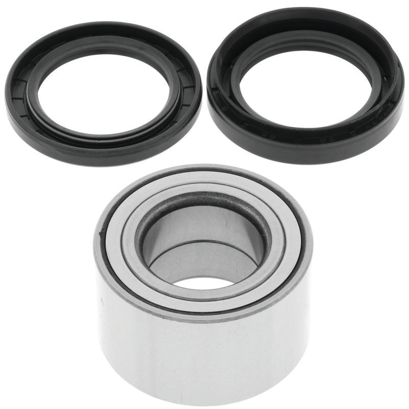 QuadBoss front ATV wheel bearing and seal kit for Suzuki LT-A500X KingQuad 4x4, showing wheel components and seals.