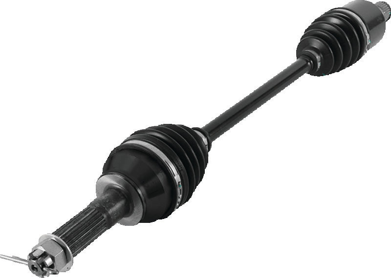 Rear left rugged axle for 2014 Polaris RZR S 800 by QuadBoss, durable replacement part for off-road vehicles.