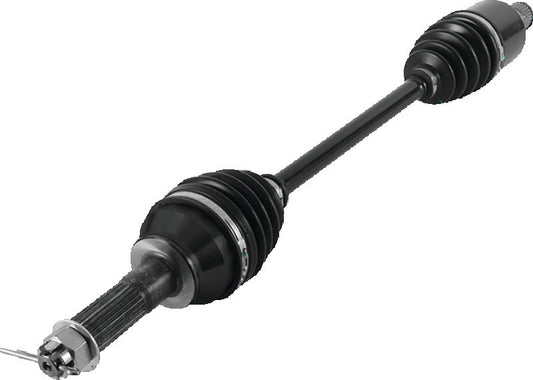 Rear left rugged axle for 2014 Polaris RZR S 800 by QuadBoss, durable replacement part for off-road vehicles.