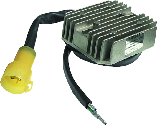 QuadBoss Honda TRX300 FourTrax voltage regulator for reliable power management, shown in a close-up image.