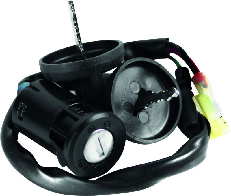 QuadBoss Honda TRX250 FourTrax Recon ignition switch, part #403254, showing the black plastic switch with wiring connections.