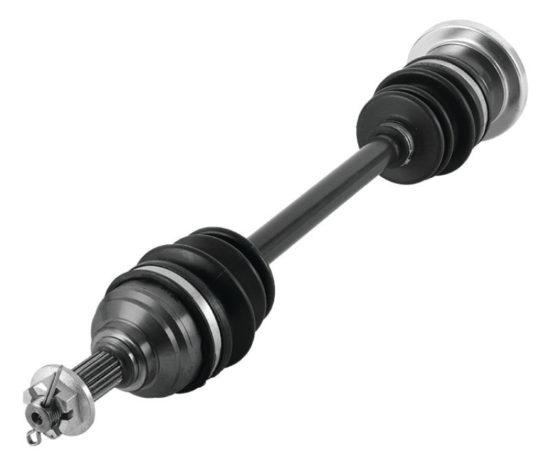 QuadBoss front left rugged axle for Arctic Cat 02-04 400 FIS 4x4, part number 609111, showing the durable axle in a close-up view.