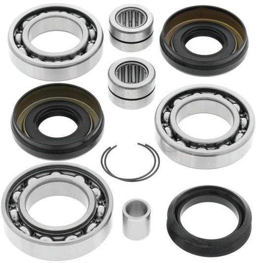 QuadBoss front differential bearing and seal kit for Honda TRX500FA and TRX650FA FourTrax models, includes bearings and seals.