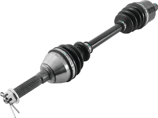 QuadBoss front left replacement axle for 2006 Polaris Sportsman 450 ATV, durable powersports part with metal shaft and wheel hub.