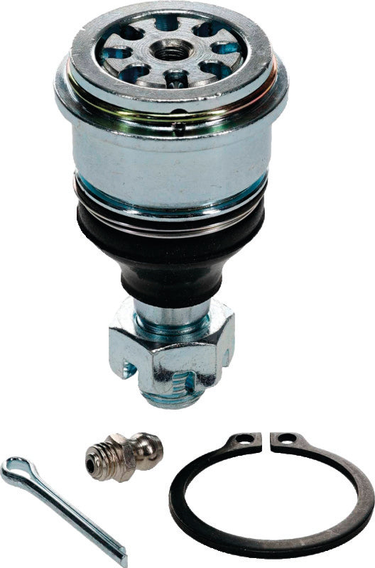 QuadBoss Heavy-Duty Lower Ball Joint Kit for Yamaha Kodiak 450 4WD, showing the durable metal joints and components for ATV suspension.