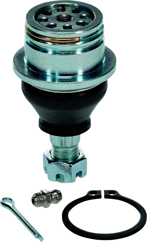 Heavy-duty lower ball joint kit for Yamaha Viking 700 by QuadBoss, showing durable metal components and installation parts.